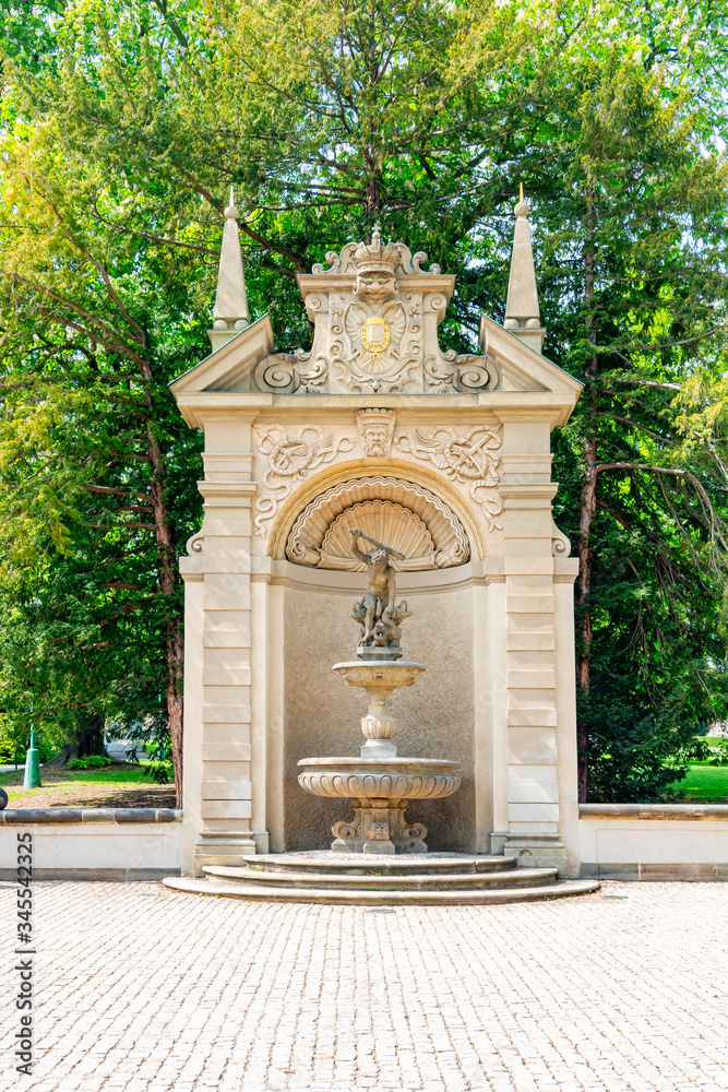 Monument in Royal garden near Prague castle, Czech Republic