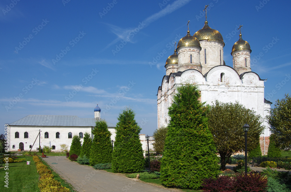 Mozhaisk, Russia - September, 2019: Luzhnetsky Ferapontovsky monastery