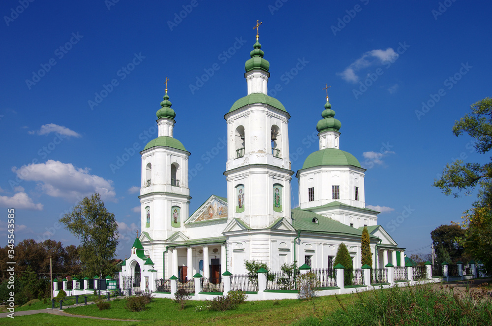 Molodi, Chekhov district, Moscow region, Russia - September, 2019: Church of The Resurrection