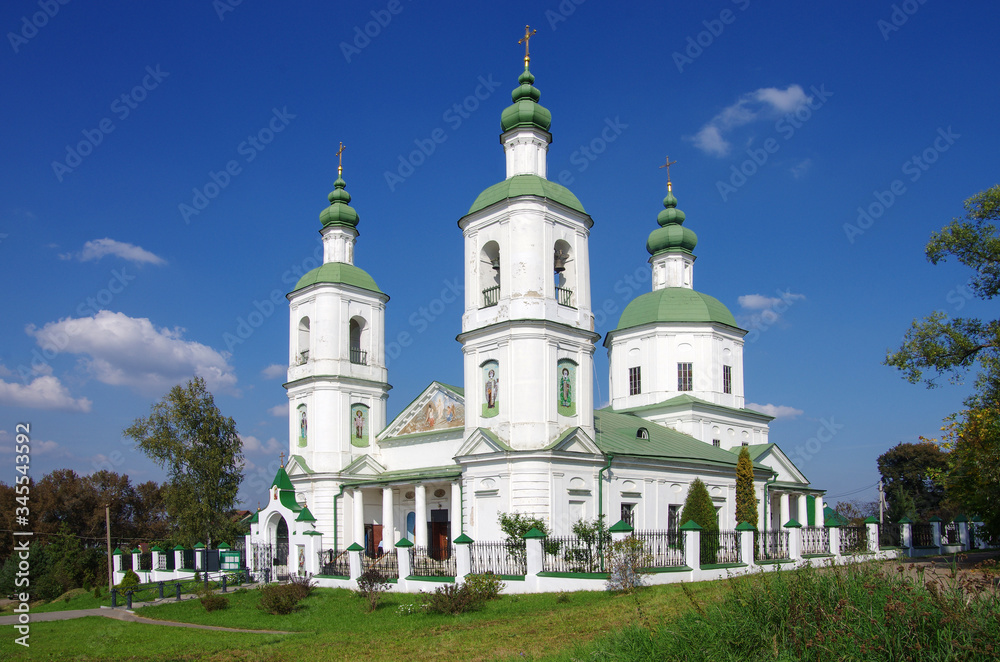 Molodi, Chekhov district, Moscow region, Russia - September, 2019: Church of The Resurrection
