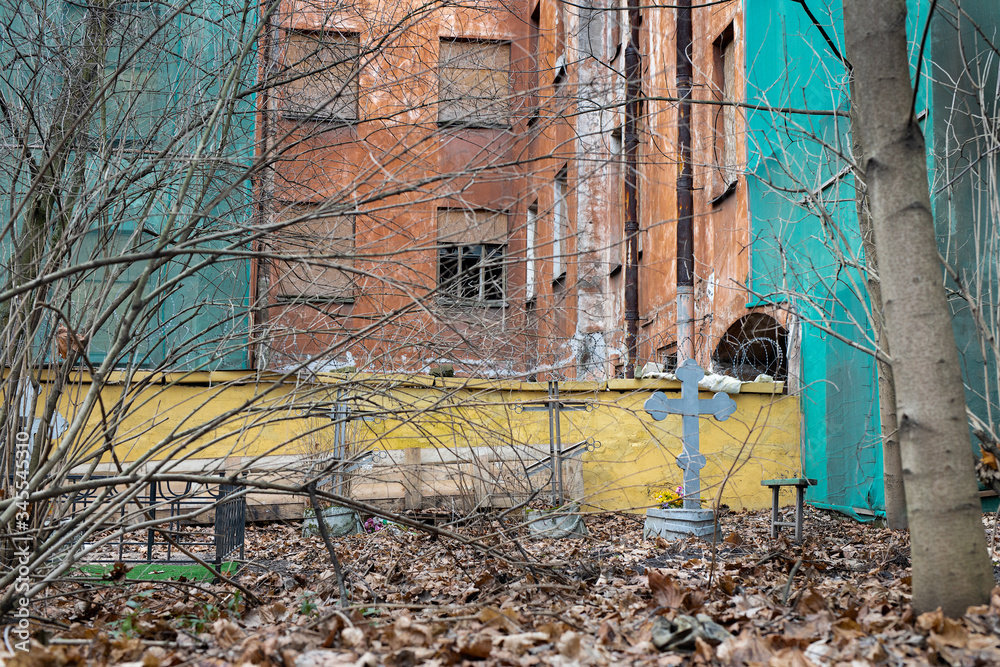 russian Malookhtinsky Old Believers' Cemetery cemetery, saint petersburg