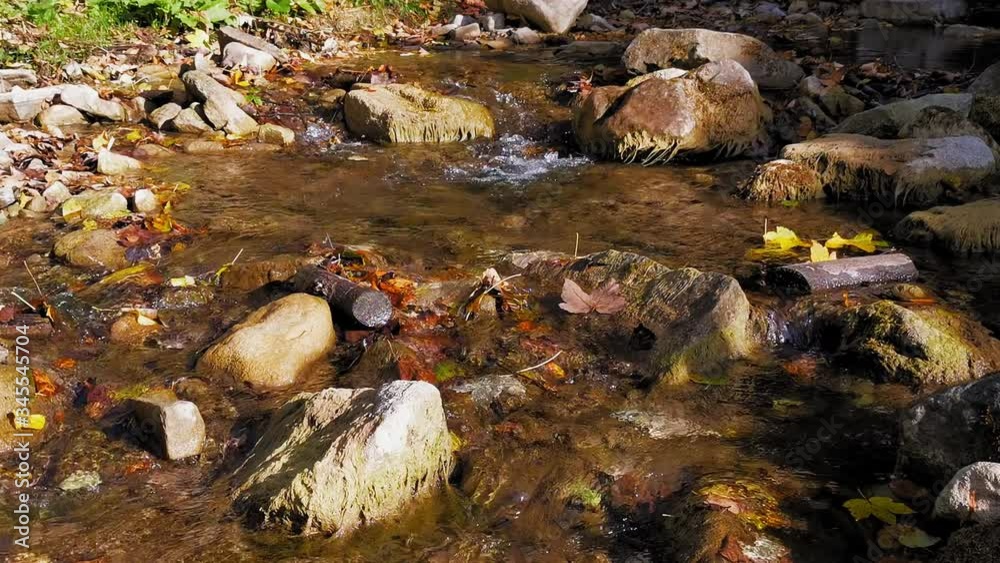 Pure mountain spring water flows down from the top of the Carpathian mountains. Mountains of Carpathians, Ukraine. Prores 422 Pure mountain spring water flows down from the top of the Carpathian mountains. Mountains of Carpathians, Ukraine. Prores 422