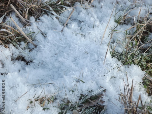 Winter Landschaft mit Schnee und Eis