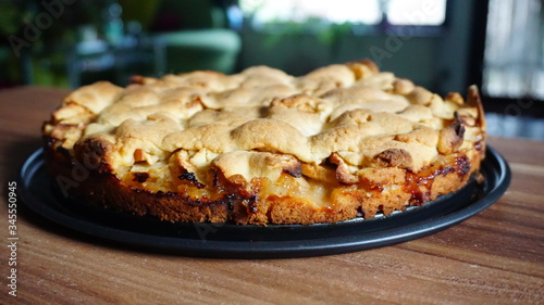 Gedeckter Apfelkuchen