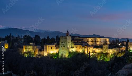 Granada. The fortress and arabic palace complex of Alhambra, Spain © Jarmo V