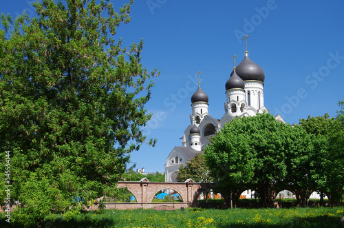 MOSCOW, RUSSIA - May, 2018: Saint Seraphim of Sarov churches in Moscow. North Medvedkovo photo