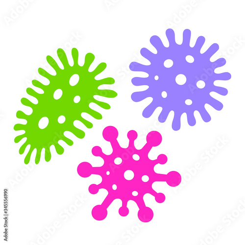Germs and microbes vector icon