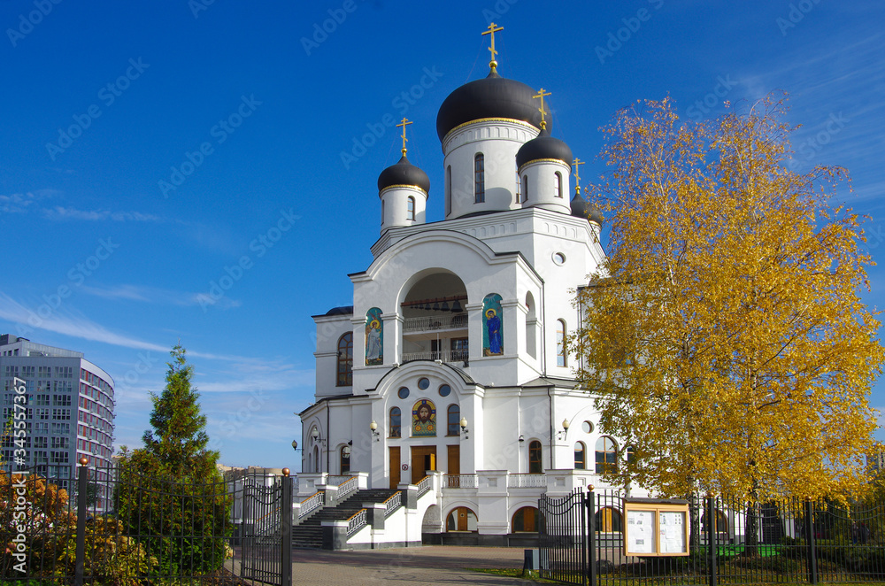 MYTISHCHI, RUSSIA - October, 2019: Cathedral of the Nativity of Christ