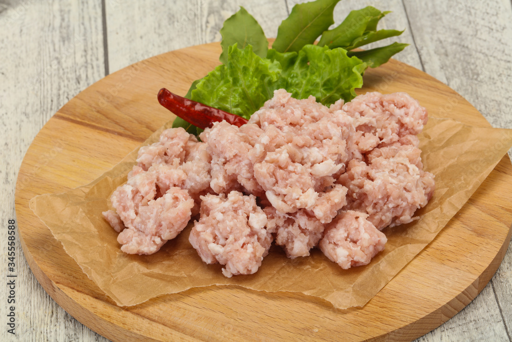 Homemade pork minced meat for cooking Homemade pork minced meat for cooking