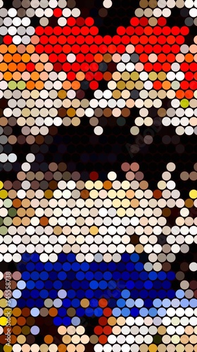 Abstract Colorful Geometrical Artwork,Abstract Graphical Art Background Texture,Modern Conceptual Art,Synthwave Aesthetic Cyberpunk Poster Print,3D Rendering