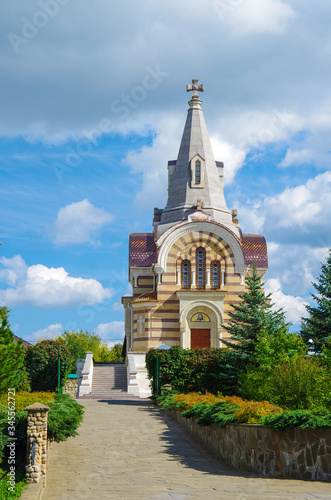 SERPUKHOV, RUSSIA - September, 2019: Vysotsky Monastery is a walled Russian Orthodox monastery © Natalia Sidorova