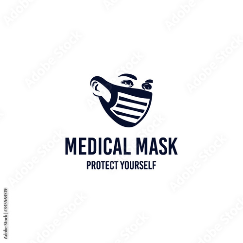 Mask Medical Care Healthy Illustration Design Outline Health Care Medical Inspiration Logo