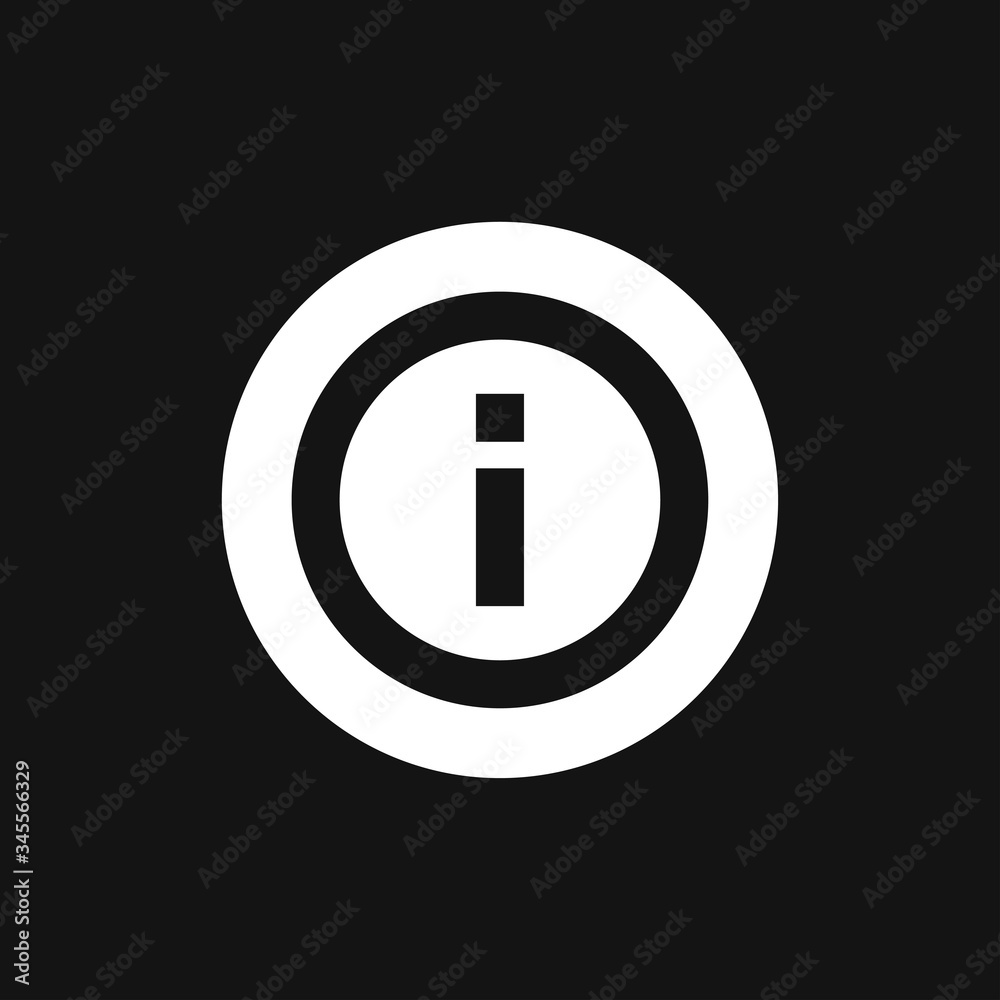 Information icon, vector symbol used for assistance and tourism Information icon, vector symbol used for assistance and tourism