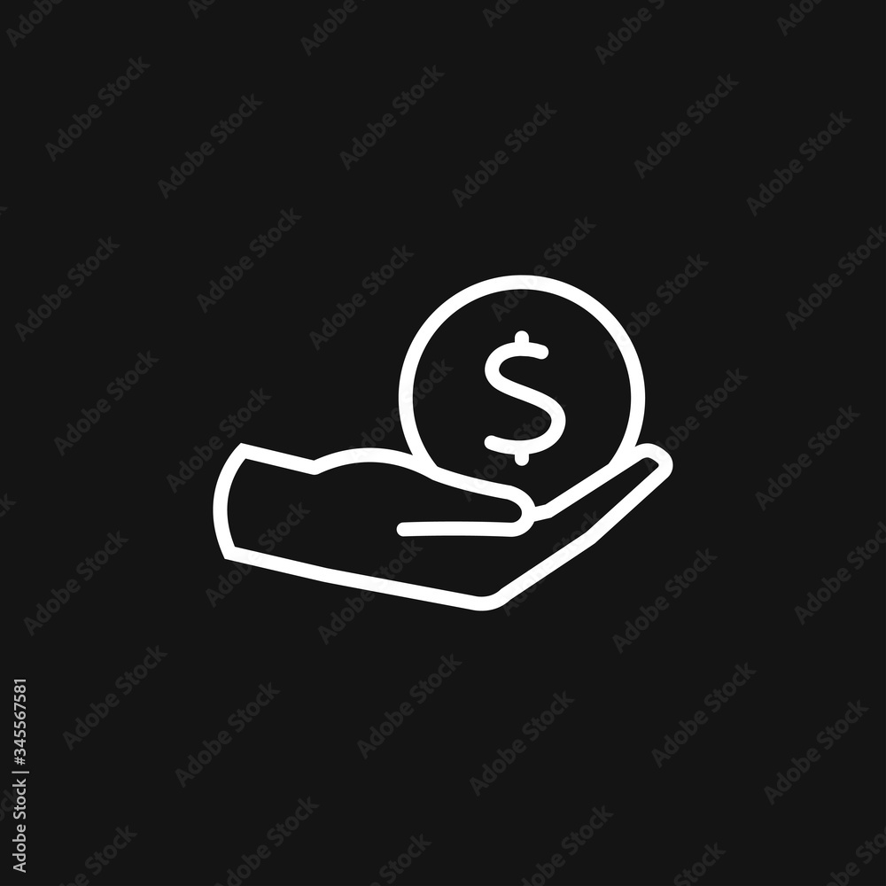 Investments icon. Graph growth graphics vector icon isolated on background Investments icon. Graph growth graphics vector icon isolated on background