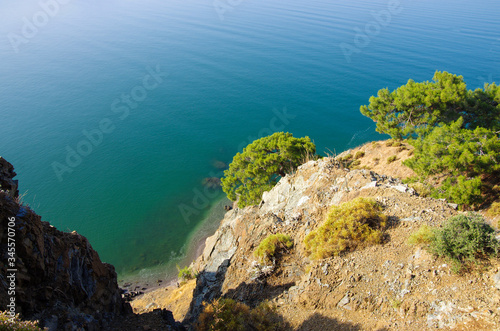 View of the Aegean Sea in Fethiye  Turkey