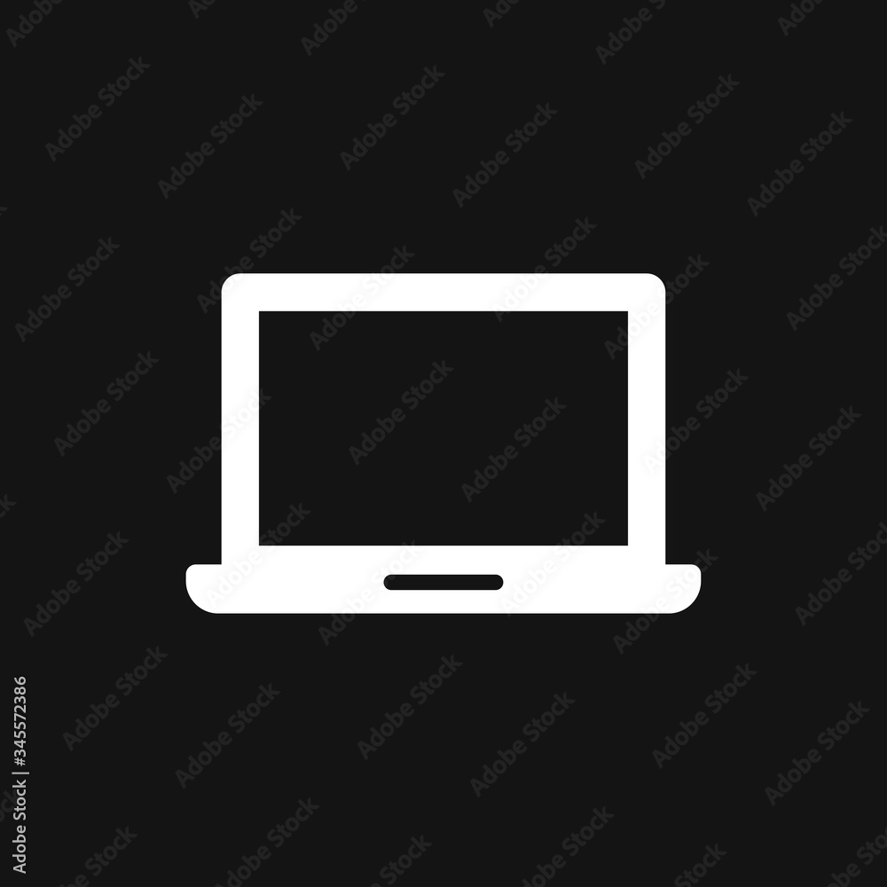 Laptop vector icon, vector illustration, flat design Laptop vector icon, vector illustration, flat design