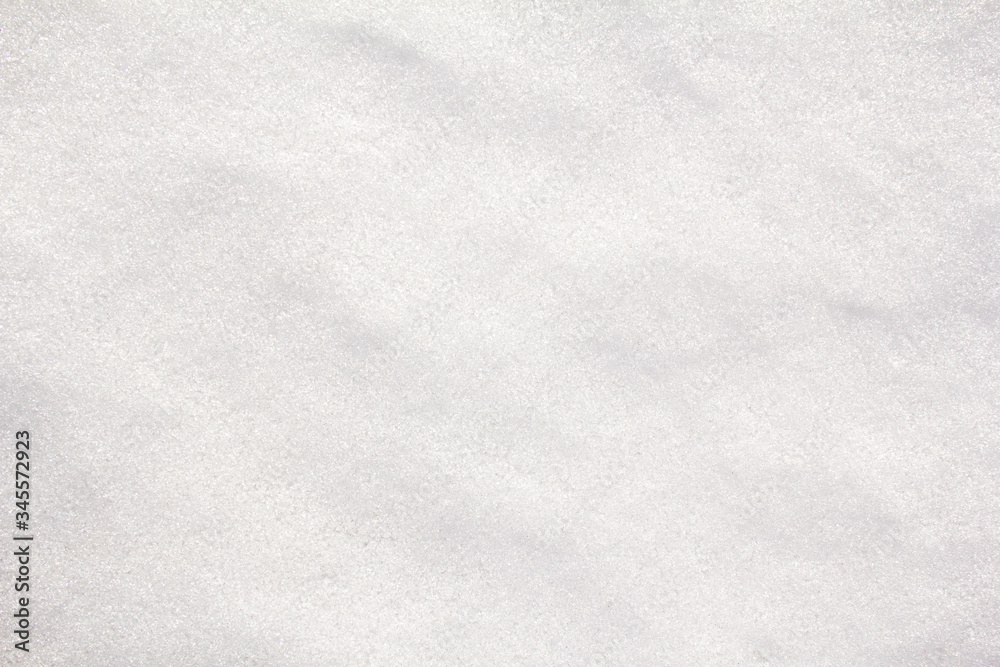 White blank wet snow surface texture background.