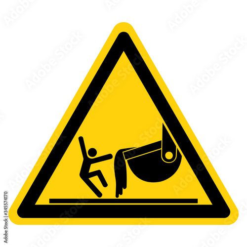 Warning Contact with Molten Material Symbol Sign ,Vector Illustration, Isolate On White Background Label. EPS10