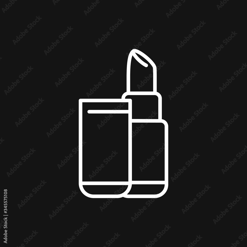 Lipstick icon cosmetics symbol. Lipstick Flat design Lipstick icon cosmetics symbol. Lipstick Flat design