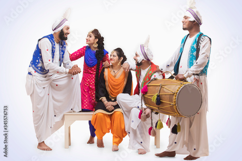 Sikh People Posing 
