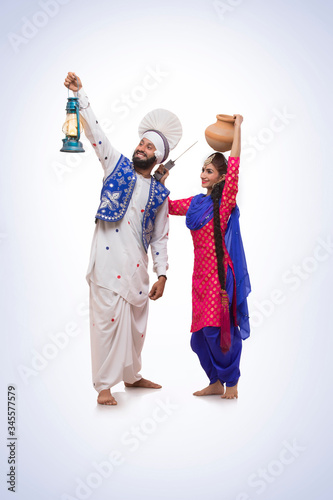 Sikh couple Standing 
 photo