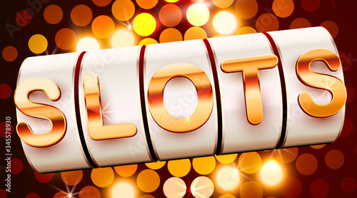 Slot machine wins the jackpot. 777 Big win casino concept.