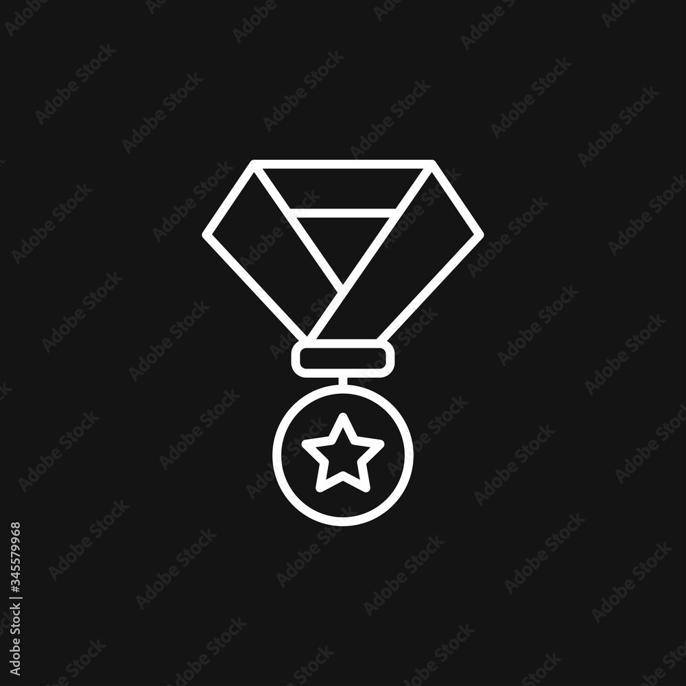 Medal icon isolated on background. Vector illustration. Medal icon isolated on background. Vector illustration.