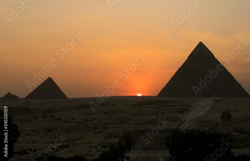 Sunset at the Pyramids