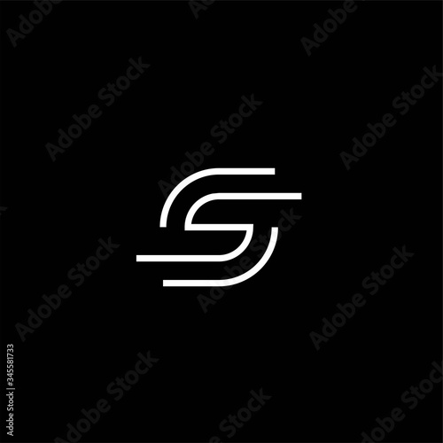 logo design letter S line simple and unique