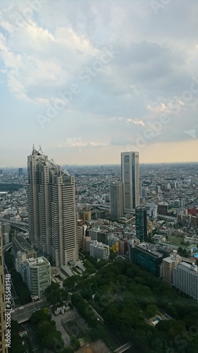 東京都庁の展望台からの景色