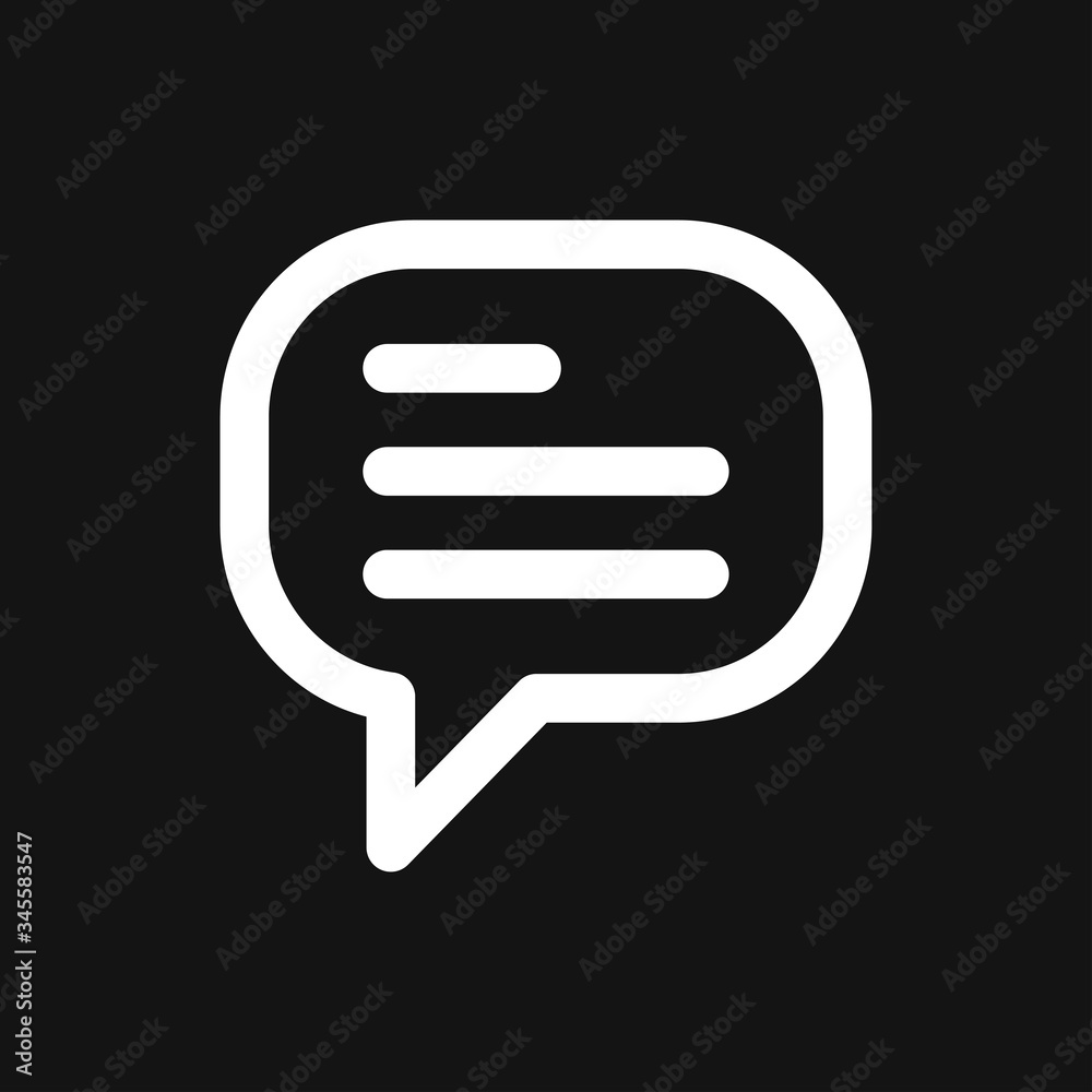 Message icon, vector symbol for design. Cat sign Message icon, vector symbol for design. Cat sign