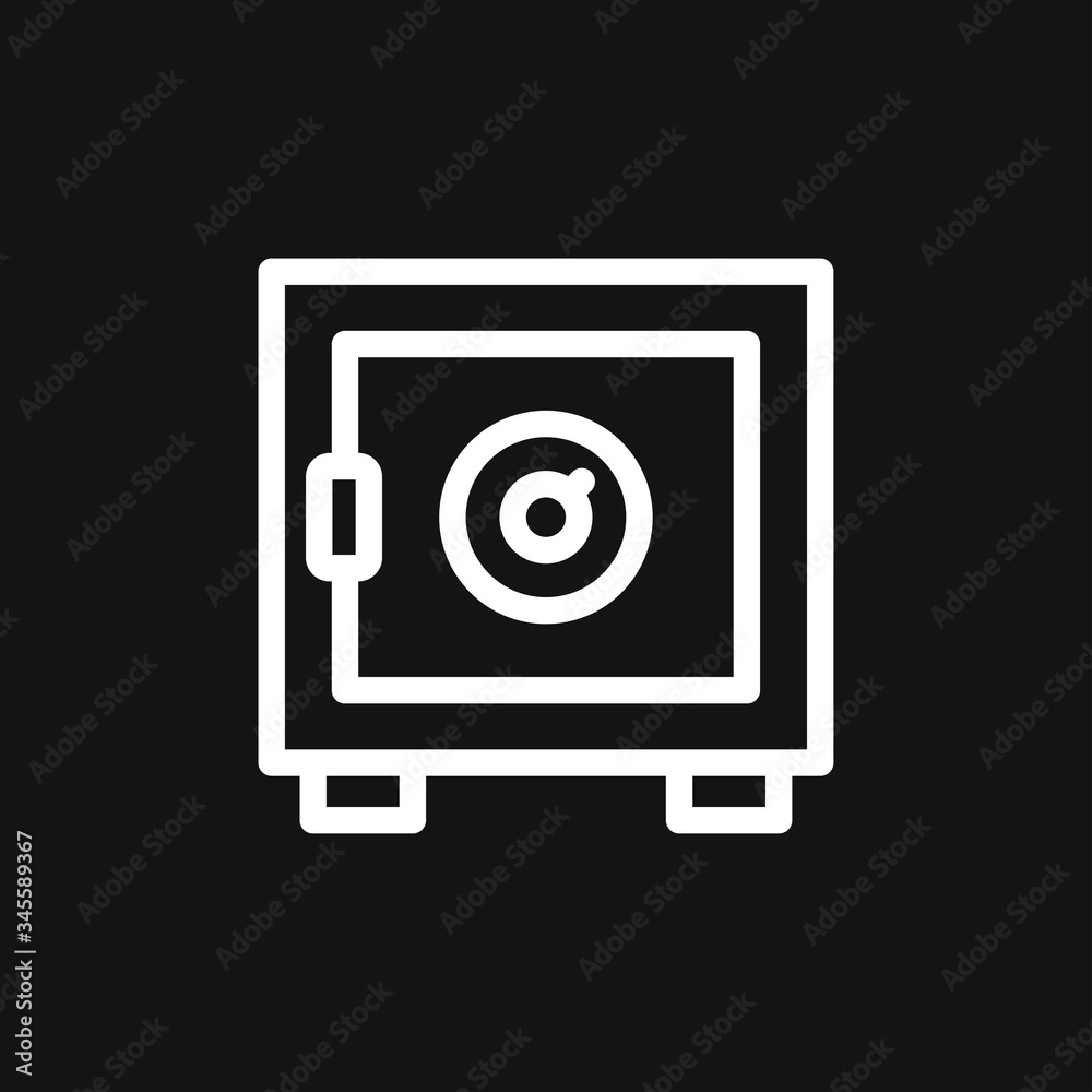 Moneybox icon. Modern flat design isolated on background Moneybox icon. Modern flat design isolated on background