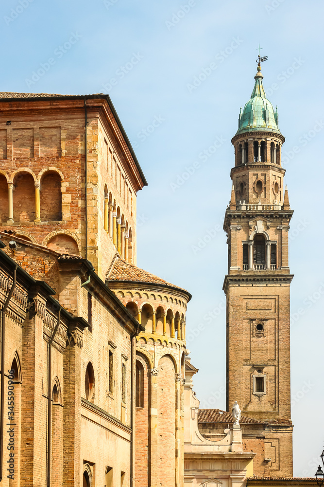 Parma, Italy. Beautiful architecture of catholic church (Chiesa di San Giovanni Evangelista).