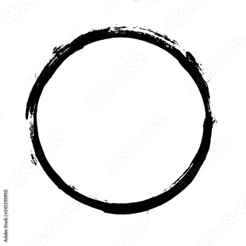Grunge Brush Stroke Circle