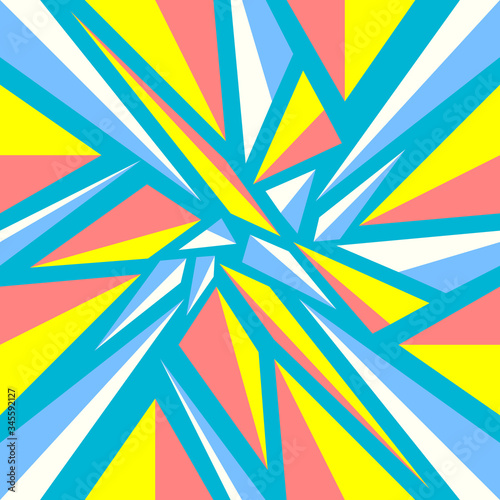 Wallpaper Mural modern contemporary colorful geometric pattern on green Torontodigital.ca