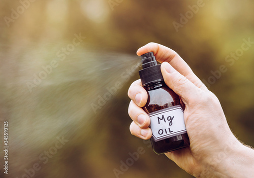 Photography Using Magnesium Oil providing the body with sufficient magnesium vitamin