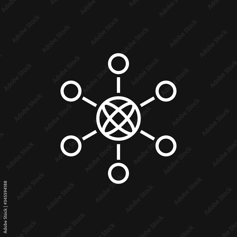 Network icon, computing and computer network symbol Network icon, computing and computer network symbol