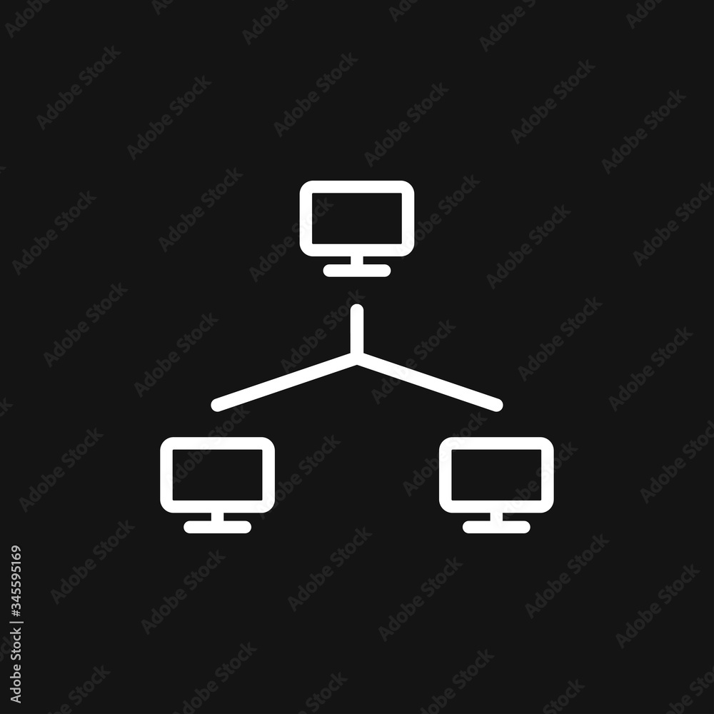 Network icon, computing and computer network symbol Network icon, computing and computer network symbol