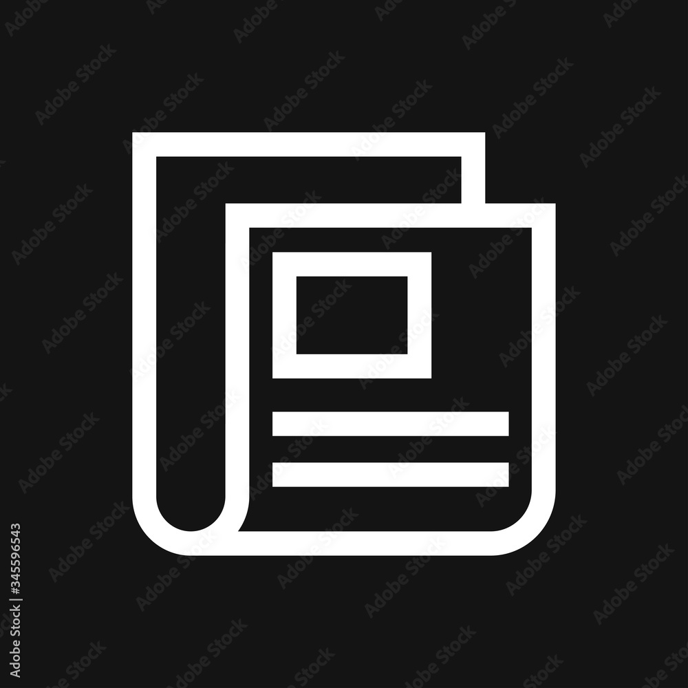 Newspaper icon vector. Symbol of news. Flat design. Newspaper icon vector. Symbol of news. Flat design.