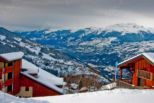 Montchavin les Coches area of La Plagne Paradiski photo