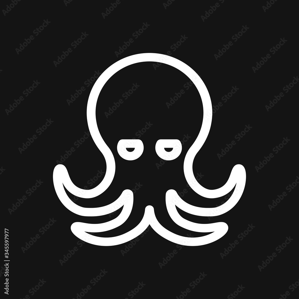 Octopus icon. Vector of an octopus design on white background. Aquatic animals. Octopus icon. Vector of an octopus design on white background. Aquatic animals.