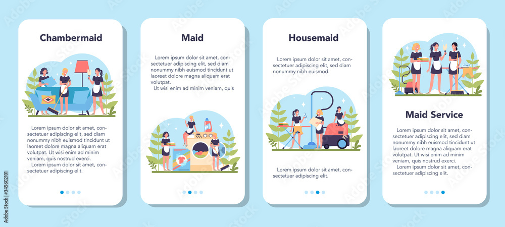 Maid service, cleaning service, apartment cleaning mobile application