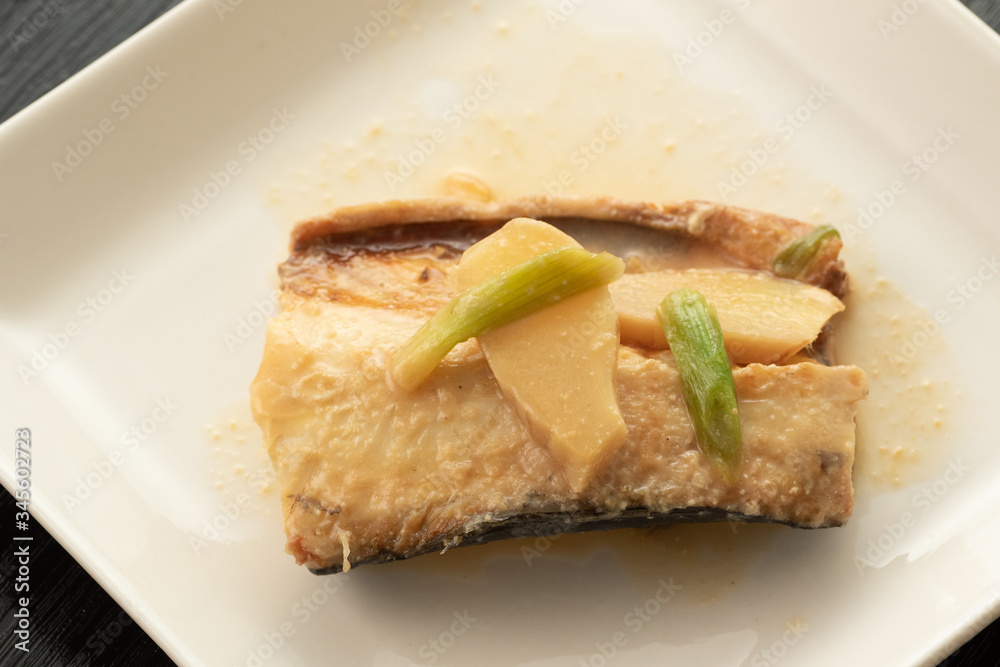 鯖の味噌煮、横撮影 鯖の味噌煮、横撮影