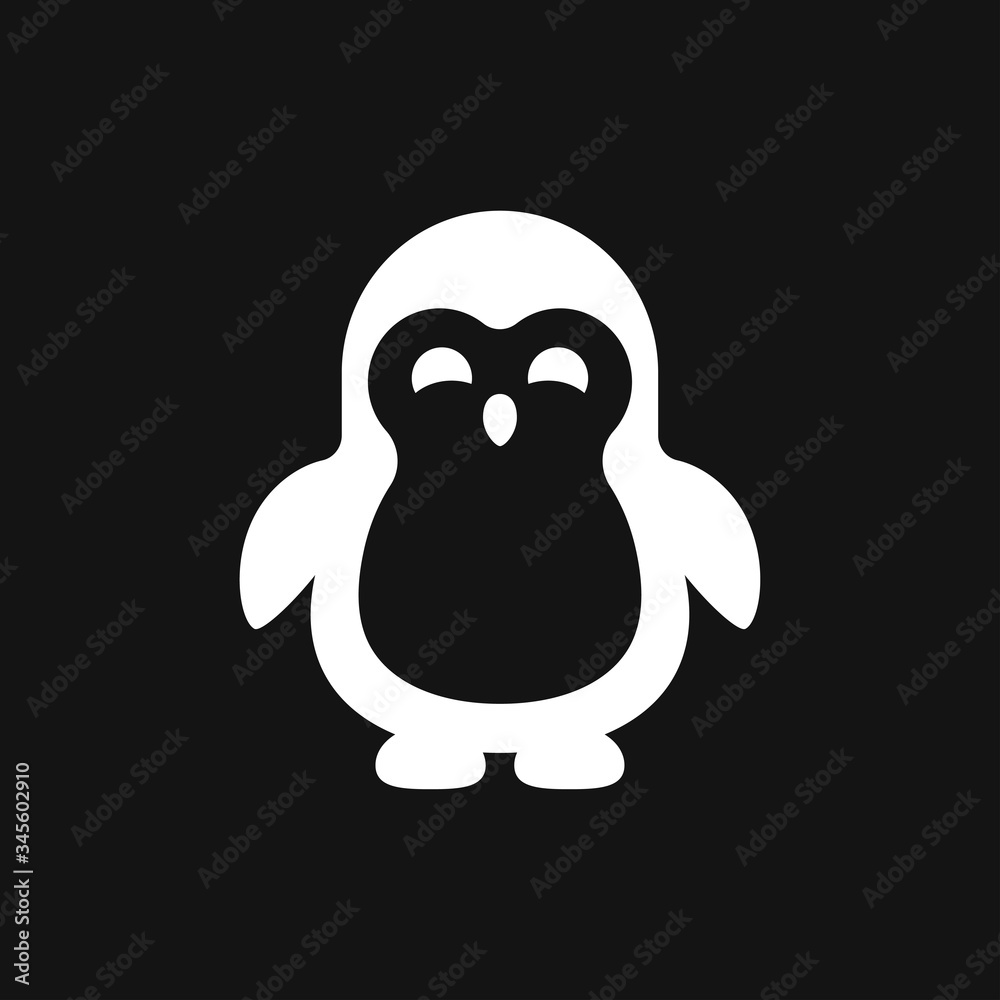 Penguin icon. Abstract birds on white background. Vector illustration Penguin icon. Abstract birds on white background. Vector illustration