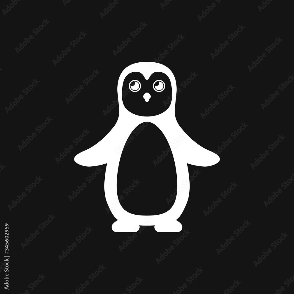 Penguin icon. Abstract birds on white background. Vector illustration Penguin icon. Abstract birds on white background. Vector illustration