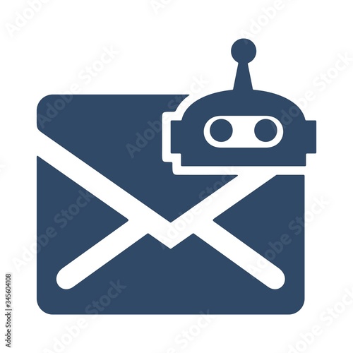 Chatbot icon in trendy flat style. Artificial intelligence sign.