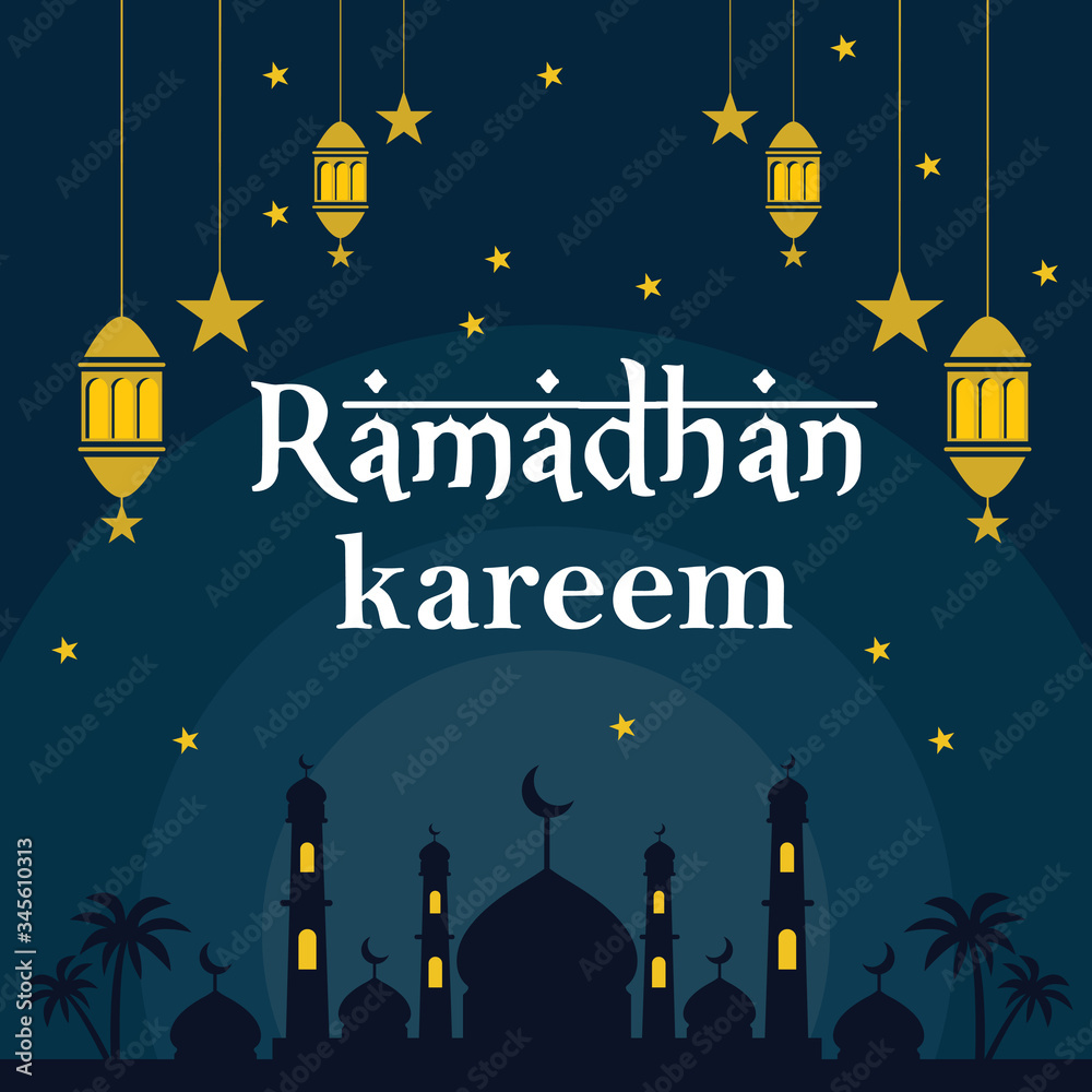 vector illustration of a ramadhan background