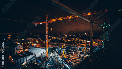 Canvas Print Stockholm Night life / Sweden