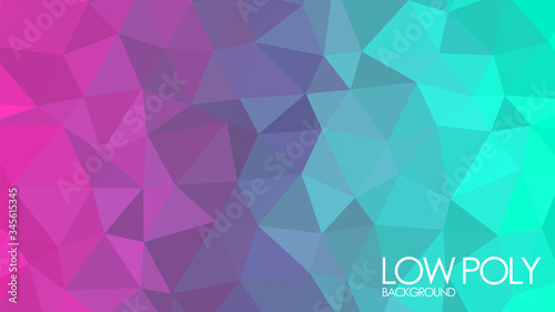 low poly crystal glass rainbow colorful gradient abstract background wallpaper vector graphic design 