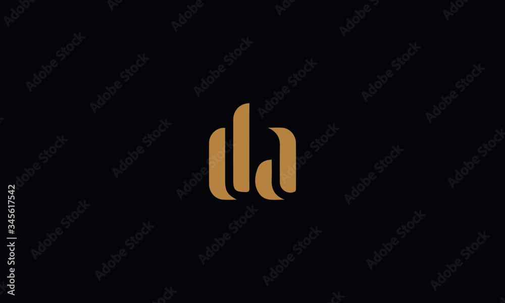 DA logo design template vector illustration minimal design DA logo design template vector illustration minimal design